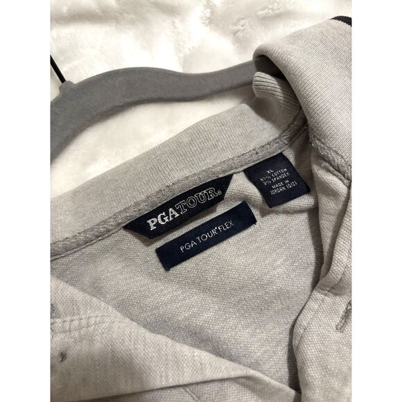 PGA TOUR Flex Men’s XL Gray Polo – Golf Performance Shirt | Classic Comfort - Picture 2 of 8